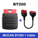 MUCAR BT200 BT200 PRO汽车扫描仪OBD2诊断工具全系统诊断扫描仪（适用于所有汽车）15种复位码阅读器