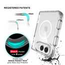 Luxury Clear Shockproof Hinge Bracket Phone Case For iPhone 18 Duo For iPhone 18 Fold Ultra Magnetic Folding Hard Protect Cover