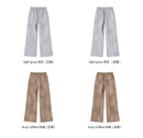 2025 Winter New Fleece Sweatpants Men Splashing Ink Spray Dyeing Wash Distressed Wide Joggers Grinding Edges Baggy Plush Pants