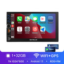 7英寸车载收音机 2 Din Android 13 Carplay Android Auto 通用汽车多媒体播放器 汽车收音机高清触摸屏调频蓝牙