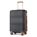 Kono Lightweight Cabin Suitcase - 20/24/28 Inch ABS Hard Shell, Fits EasyJet Under Seat, large-Compact Carry-On Trolley Case