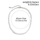 Simple Imitation Pearl Necklace for Women Man Teens Fashion Punk Hip Hop Choker Trendy Hip-Hop Punk Jewelry