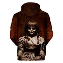 Annabelle 3D Print Hoodies Men Sweatshirt Harajuku Hoody Tracksuits 3D Print Horror Movie Annabelle Hoodie Streetwear Clothes