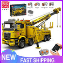 MOULD KING 17028 Technical Car Toys APP&RC Motorized Fire Rescue Truck Model Assembly Building Block Brick Kids Christmas Gift