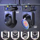 U'King 2Pcs 220W Beam Wash Zoom Moving Head Lights With Light Strip19X15W RGBW LED Stage Light DMX512 DJ Light For KTV Bar Party