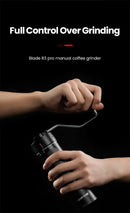 MHW-3BOMBER R3 Pro Upgrade Manual Coffee Grinder 0.015mm/Click Conical Burr for Espresso Pour Over Adjustable Barista Tool