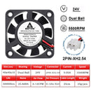 2个 GDSTIME 40MM 散热风扇 DC 5V 12V 24V 40x40x10mm 双滚珠迷你冷却风扇 4010 轴流风扇 40MM 适用于 3D 打印机、DVR、NAS 散热