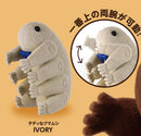 日本原版可爱扭蛋手办动漫水熊虫公仔缓步动物萌趣胶囊玩具微缩摆件礼物