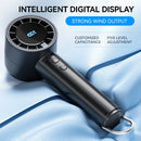 Small Fan Refrigeration Air Conditioner Portable Silent High-speed Led Display High Wind Power USB Charging Fan Handheld