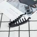 1pc Korean Banana Hair Clips Ponytail Clip Black Hair Claw Hairpins Barrettes Clamp Pony Tail Holder Headwear Hair Accessories