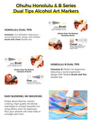 The Spectrum | Ohuhu Honolulu 36 Skin-Tone Alcohol Markers with Brush & Chisel Tips