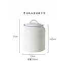 Ceramic Lid Sealed Cans Candy Cans Household Snack Storage Bottle Coffee Beans Tea Cans Kitchen Multigrain Storage Container