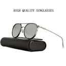Heavy Metal Sunglasses For Men Round Steampunk Sunglasses Women Trendy Luxe Punk Fashion Glasses Gafas De Sol Hombre Zonnebril
