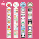 WAKAWAKA Writable Sticker Tapes Label Index Die-cut Washi Tape For Arts Diy Album Journal Planner Scrapbooking Adhesive Tape