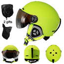 LOCLE Upgrade Ski Helmet With Goggles Integrated PC+EPS CE Certification Skiing Helmet Women Men Ski Snowboard Snow Helmet