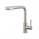 YCRAYS Brushed Nickel Filter Pull Out Kitchen Sink Faucet Drinking Water Pure Tap Gray Deck Mounted 3 Mode Black Hot Cold Mixer