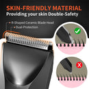 MAXGROOM Body Hair Trimmer Shaver for Men Ball Trimmer for Groin Pubic Replaceable Ceramic Blade Electric IXP7Waterproof Clipper