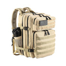 LHI 45L Tactical Backpack for Men and Women Large Athlete Gym Bag Outdoor Sports Hiking Survival Rucksack with Bottle Holder