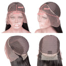 Navy Blue 13x6 Lace Front Body Wave Human Hair Wigs Brazilian Blue Colored HD Transparent Lace Front Wigs For Women Pre Plucked