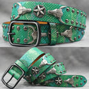 Rivet PU  Leather men's belt Fashion alloy belts Buckle luxury brand jeans belts for men business belt female belt