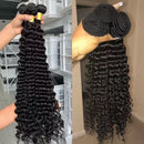 Burmese Raw Curly Human Hair Bundles Deep Wave 3 4 Bundles For Women 30 inch Sew In quickly Weave Remy Virgin Hair Extension