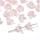 About20Pcs Glass Beads, Small Lily Scattered Beads, Handmade DIY 'Making Couple Bracelets, Necklaces, Earrings, Jewelry Accessor