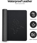Large Size Leather Desk Pad Protector, Office Desk Mat, Large Mouse Pad, Non-Slip PU Leather Desk Blotter, Laptop Desk Pad