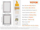 SucceBuy Screen Printing Kit 2/3 Pieces Aluminum Silk Screen Printing Frames 110 Count Mesh 5 Glitters and Screen Printing