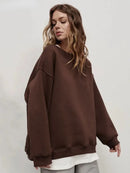 Wolfeel Oversized Hoodies & Sweatshirts for Women Autumn Winter Thick Warm Fleece Sweatshirt Girls Streetwear Loose Pullovers