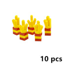 City Food Hamburger Fries Accessories Friends MOC Building Blocks Drinks Fruit Vegetable Bread Fish Bottle Parts MOC Brick Leduo