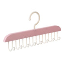 8 Hooks Bra Hanger Belts Camisole Clothes Organizer Rack Tie Hats Scarf Holder Non-slip Space Saving Wardrobe Storage