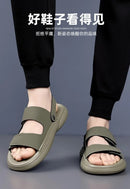 Sandals for Men 2026 New Summer Breathable Soft Bottom Casual Anti Slip Wear Beach Shoes Dual Purpose Driving Slippers Sandals