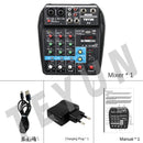 TEYUN Customized Professional 8 6 4 Channel Professional Portable Digital Mixer Mobile Phone Live Computer Recording Audio Mixer