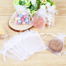 1-200pcs Organza Drawstring Pouches, Gift Bags Candy Jewelry Party Wedding Favor Bags Gift for Christmas Candy Wedding Birthday