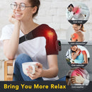 Shoulder Heating Pad With Massage 6 Adjustable Temperature HF Vibration Relax Muscle Brace Wireless Control for IOS/Android