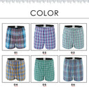 5Pcs/lot Boxer Men Thin Summer Underwear Cotton Man Big Size Short Breathable Plaid Flexible Shorts Boxer Male Underpants