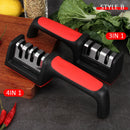 Kitchen 3/4-Segment Knife Sharpener Household Multi-Functional Hand-Held 3/4-Purpose Black Sharpening Stone