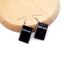 Anime Death Note Earrings for Women L Cross Metal Brincos Men Fashion Jewelry Drop Clip On Earring Charm Gift