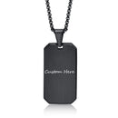 Waterproof Stainless Steel Dog Tag Necklaces for Men BFF Jewelry,Free Custom Birthday Graduation Father's Day Gifts to Him
