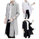 Men's Shirts Styles Trench Coat Mid-Length Sunscreen Cothing Outwear Men's Thin Outwear Clothing