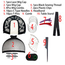 New Training Mannequin Head Canvas Block Head Display Styling Mannequin Manikin Head WigTripod Stand Free T Pins Wig Install Kit