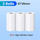 Olaf Mini Printer Paper Thermal Label Sticker 57mm HD Self-adhesive Paper for Phones Wireless Bluetooth Photo lnkless Printer