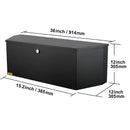SucceBuy  Trailer Tongue Box Aluminum Alloy Tongue Box Tool Chest Heavy Duty Trailer Box Utility Trailer Tongue Box Pickup Truck