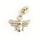 5PCS Dragonfly Bee Wallet Cosmetic Bag Pull Tab Slider Pencil Case Coat Messenger Bag Metal Insect Zipper Fashion Cute Pendant