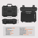 SucceBuy Hard Pistol Cases with Pre-cut PU Foam Lining Waterproof Dustproof Hard Gun Case for 1/2/5/6Pistol Lockable Pistol Case