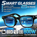 The Witness Frame | 800W Camera Smart Glasses with AI Translation and Bluetooth 5.3