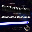 PHS Duel Metal Lightsaber 39 Inch-RGB 16 Colors 4 Sound Modes with Impact Effects ldeal ffects,ldeal for Boys Birthday Christmas