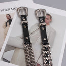 Women Hip Hop Metal Belt Fashion Dress Jeans Decorative Belts For Women Trendy Street Gold Waist Chains Clothing Accessories