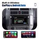 ESSGOO 7英寸安卓13 2+64G 无线Apple Carplay车载收音机 适用于大众Polo 9N 高尔夫4 帕萨特B5 T5 GPS导航 RDS Wifi 蓝牙 FM EQ