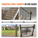 The Spiral Column | Galvanized Steel Baluster System with Hollow-Basket Motif